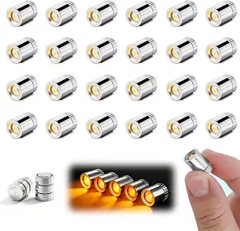 Aogist 12 PCS Warm White Mini LED Spot Lights, Battery Operated Tiny Lamps