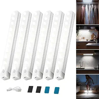 Rechargeable Motion Sensor Closet Lights, Wireless LED Bars