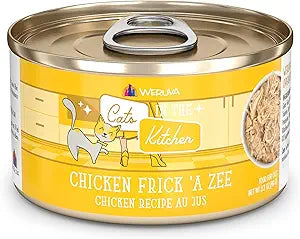 Weruva Cats in the Kitchen, Chicken Frick 'A Zee with Chicken Au Jus Cat Food, 3.2oz Can (Pack of 24)