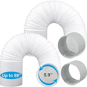 5.9 Inch Diameter Portable Air Conditioner Hose Exhaust Vent AC Hose (118, Inches)