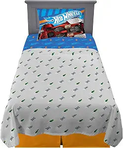 Franco Kids Bedding Super Soft Sheet Set, 3 Piece Twin Size, Hot Wheels