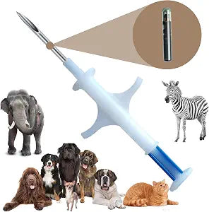 Animal ID Microchip for Dogs,Cats, Horse Identification 100 Pack Universal Standard 134.2Khz (2.12X12 mm 100 Pack)