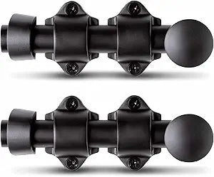 Mega Handles Dutch Door Bolt - 4 Inch Heavy Duty Slide Bolt Latch, Easy to Install Slide Latch for Dutch Doors, Suitable Slide Bolt for Toy Boxes, Cabinets, Pantry Doors and More - Matte Black