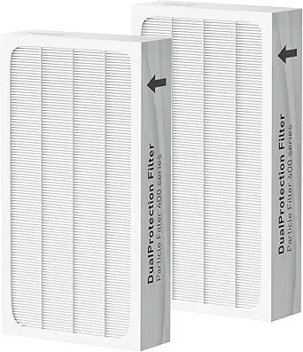 Classic 400 Series HEPA Particle Filter Replacement Compatible with Blueair 400 Series Air Cleaner Purifier Models 402, 403, 405, 410, 450E, 455EB, 480i, 2 Pack