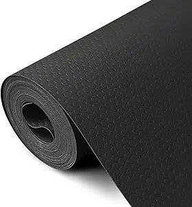 Shelf Liners 24 inch x 20 ft Shelf Liners for Kitchen cabinets nonstick Shelf Lining Drawer Mats EVA Protector for Cupboard (Black,24 inch x 20 ft)