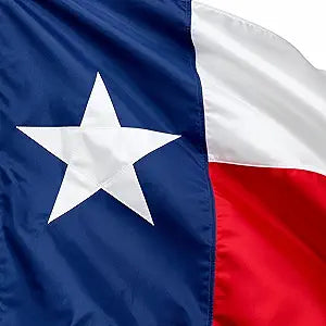 Texas Flag 3x5 Heavy Duty Outdoor  Proudly Made in USA, Sewn State Flag with Durable Construction for Outdoor Display, Weather-Resistant with Brass Grommets