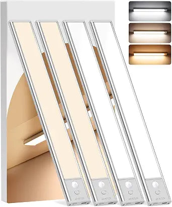 12inch Under Cabinet Lighting Wireless, 4Pack Motion Sensor Light Indoor