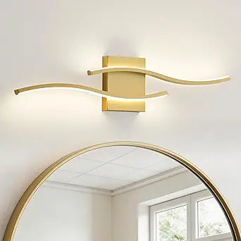 KARTOOSH 1 Pack Bathroom Vanity Lights Fixtures Over Mirror Hardwired Gold Light Fixture Wall Lights 3CCT Dimmable LED Bathroom Light Fixtures 23.6 Inch Modern Wall Sconce Picture Lights for Wall