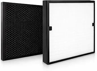 Nispira F301H HEPA500 BD-AS-550 Air Scrubber Replacement Filter Set HEPA Carbon Compatible with BlueDri, VEVOR, Dri-Eaz Air Purifier