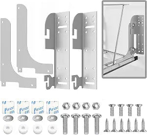 Cabinet Door Mount Kit for Pull-Out Trash Cans Storage Shelves Organizers