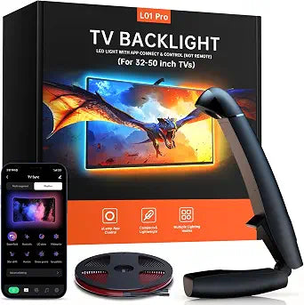 FFJ TV LED Backlight, 11.5ft Cuttable TV Lights that Change with TV