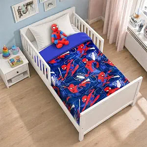 Marvel Spiderman Bedspread Toddler Boys Set Bedding & Decorative Pillow