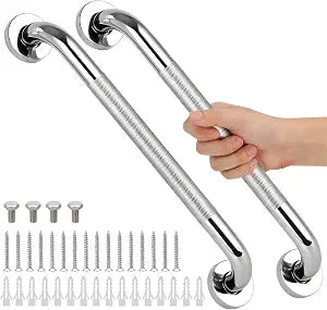 2 PCS Shower Grab Bars for Seniors 24 Inch Bathroom Safety Shower Handle
