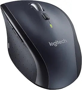 Logitech M705 Marathon Wireless Laser Mouse, 2.4 GHz Frequency, 30 ft Wireless Range, Right-Hand Use, Black