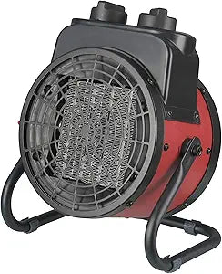Industrial Electric Forced Air Heater with Ceramic Heating Element, Adjustable Tilt, Overheat Protection, Portable Shop Garage Heater for Indoor/Outdoor Use, 1500W