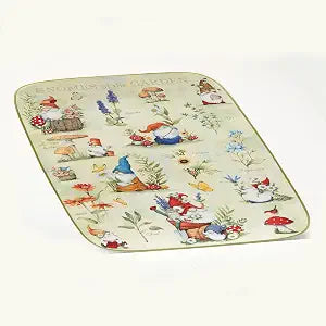 Certified International Garden Gnomes Rectangular Platter 14" x 10", Multicolor, Large