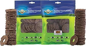 PetSafe Dog Treat Ring Variety Pack for Busy Buddy Toys 2 Tasty Flavors 60 Refills Large