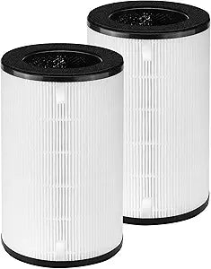 APPLIANCEMATES AP-PET35 AP-T30 Replacement Filter for Homedics Total Clean PetPlus 5-in-1 True HEPA Air Purifier, Replaces AP-T30FL AP-T30WT AP-PET35FL AP-PET35-WT, 2 Pack