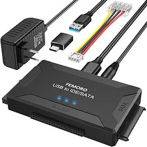 Hard Drive Reader USB 3.0 & Type C to SATA IDE Adapter, Data Recovery Kit