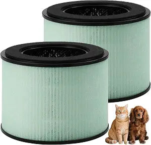 SAKEGDY BS-08/AS-FL206001-01 Replacement Filter, Compatible with PARTU BS-08/ Clarifion AerClear Air Cleaner Purifier, Part # BS-08/AS-FL206001-01 3-in-1 Filtration System, 2 Pack