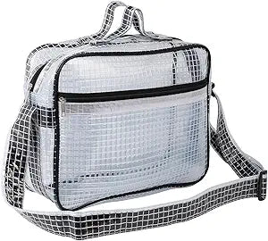 Engineer Bag 2-Way, 15.7 Inches Transparent ESD Anti-Static Cleanroom Tool Bag, Thick PVC, 15L Capacity