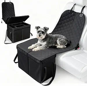 Dog Car Seat Extender with Storage, Car Seat Extender for Dogs | Dog Car Seat Cover with Storage, Waterproof & Scratch-Proof, for Front and Back Seats