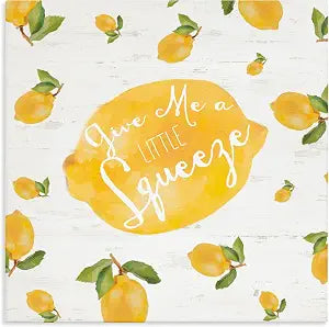 Stupell Industries Lemon Squeeze Kitchen, 24 x 24 Inch Canvas Wall Art