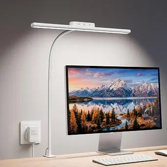 Lepro Desk Lamp with Clamp, Led Clip on Desk Lights for Home Office, White