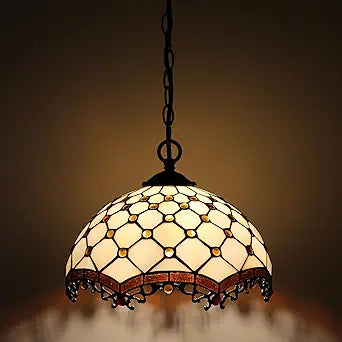 Tiffany Pendant Light Plug-in Stained Glass Hanging Lamp 12x12x181 Phoenix Tail Swag Light Decorative Vintage Lighting for Dining Room Living Room Kitchen Hallway Bedroom