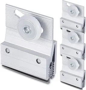 Yaocom 4 Pcs Shower Door Rollers Top Bracket 3/4 in Wheel Ball Bearing