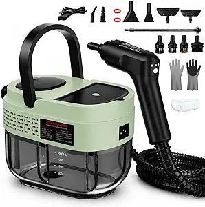 Handheld Steam Cleaner for Home, 2500W High Pressure Steam Cleaner for Car Detailing, 3 Steam Levels, 1600Ml Tank, High Heat Steamer for Bed Bugs, Couch, Furniture, Kitchen, Bathroom, Floors