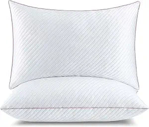 Shredded Memory Foam Cooling Pillows 2 Pack,King Size Bed Pillows for Side,Back & Stomach Sleepers