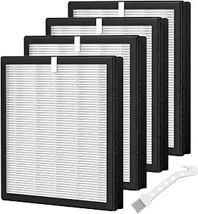 4 Pack G3 Replacement Filter for AMEIFU G3 Sferf-30 (FXAP2W) Compatible with VEWIOR A3, for Tailulu HQZZ-260, 3 in 1 True Filter Activated Carbon Filter and Pre Filter