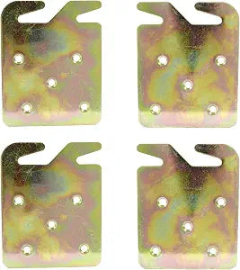 Wood Bed Rail Hook Plates, 4Pcs