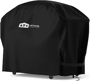 Leteuke Grill Cover for Outdoor Pizza Oven Table Grill Cart, Heavy Duty Waterproof Pizza Oven Stand Cover, UV & Fade & Rip Resistant