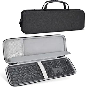 Hard Keyboard Carrying Case for Logitech MX Keys S/MX Keys Advanced Wireless Keyboard Case Cover Protector, Logitech Keyboards Shockproof Protective Travel Bag, Black