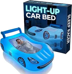 Sleep Racer Comfy Cruiser Inflatable LED Bed - Blue - by AirCandy