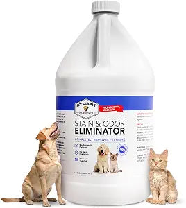Stuart Pet Supply Co. Professional Strength Pet Odor Eliminator | Urine Odor Remover | Pet Urine Enzyme Cleaner | Pet Stain and Odor Remover | Enzymatic Cleaner for Dog Urine and Cat Urine