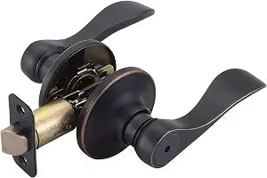 Design House 700534 Springdale Privacy Bed and Bath Door Lever Oil Rubbed Bronze