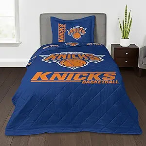 Northwest NBA Quilted Throw Blanket with Sham, Soft Cozy Bedding, All Seasons, 60 x 80 inches