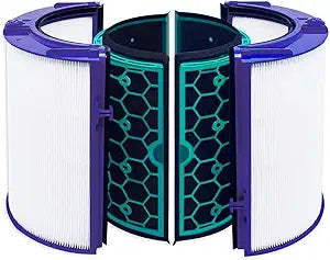 HEPA Filter & Activated Carbon Filter Compatible with Dyson Air Purifier TP04 HP04 DP04 Sealed Two Stage 360┬░ Filter System Pure Cool Purifying Fan