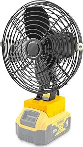 Portable Outdoor Sleek Jobsite Cordless Fan Compatible with DeWalt, Bucket Indoor Fans Operated Powered by DeWalt 20V Max Battery, Blow Heat and Cooling at Work,Tool Only
