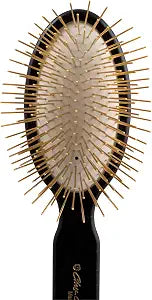 Chris Christensen 35mm Pin Dog Brush, Gold Series, Groom Like a Professional, 30% More Gold-Plated Stainless Steel Pins, Perfect for Fragile Coats, Ground and Polished Tips, Made in Germany