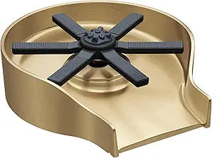 KRAUS CleanMate Glass Rinser for Kitchen Sink in Spot-Free Brushed Brass Color Finish, KGR-500SFBB