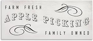 Stupell Industries Farm Fresh Apple Picking, 17 x 40 Inch Canvas Wall Art