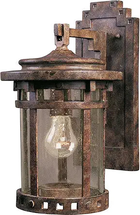 Maxim Lighting Maxim 1-Light Outdoor Wall Light | Sien Aluminum Finish | Transitional Outdoor Light Fixture | Ideal for Porches, Patios & Garages | Dimmable Wet Rated | 3131CDSE