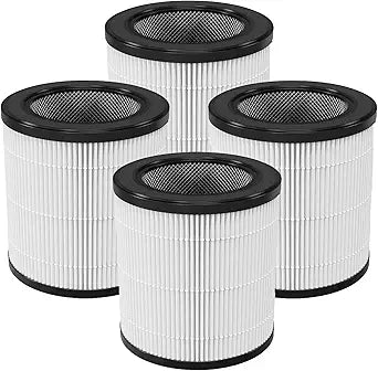 ZQA4000 Series Filters Replacement for ADTARK ∩╝ VNIUP ZQA-4000C and Cobectal & Fancybark ZQA-4000A Air Purifiers, 4-in-1 HEPA & Activated Carbon & Pre-filter (4 Pack)