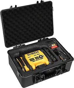 Air Compressor Hard Case Compatible with DEWALT 20V MAX Tire Inflator DCC020IB, Air Pump Storage Carrying Bag for DEWALT DCC020IB Tools, with Pocket for Battery Pack and Charging  CASE ONLY)