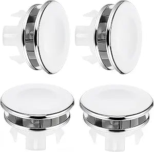 Sink Overflow Cap 4 Pcs Bathroom Sink Overflow Cover,Applicable Aperture 22-24mm