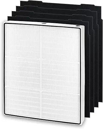AP510 & AP450 Filter Replacement for Whirlpool Whispure AP51030K AP51030KB AP45030K WP500 WP1000 1183054K 8171434K Air Purifiers, Funmit 1 High Efficiency Filter and 4 Activated Carbon Filter